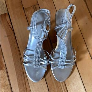 Silver prom/homecoming heels.